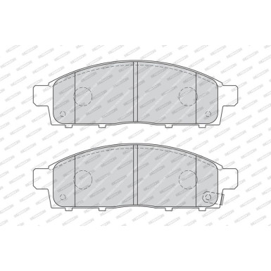 Ferodo | Bremsbelagsatz, Scheibenbremse | FDB4023