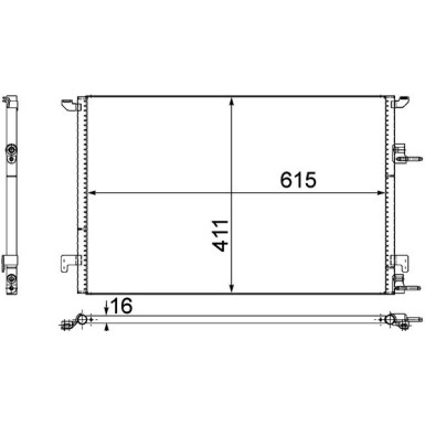 Mahle | Kondensator, Klimaanlage | AC 589 000P