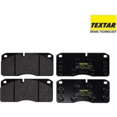 Textar | Bremsbelagsatz, Scheibenbremse | 2906705