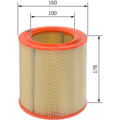BOSCH 1 457 432 138 Luftfilter