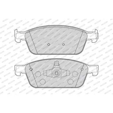 Ferodo | Bremsbelagsatz, Scheibenbremse | FDB4416