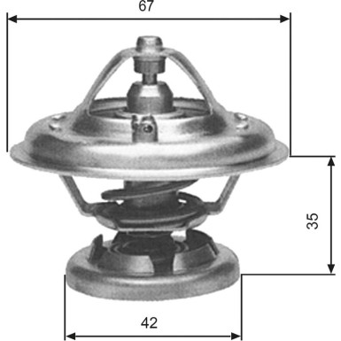 Gates | Thermostat, Kühlmittel | TH12680G1
