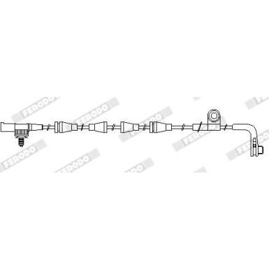 Ferodo | Warnkontakt, Bremsbelagverschleiß | FWI282