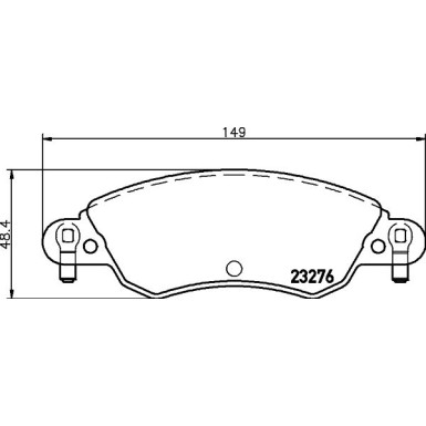 Hella | Bremsbelagsatz, Scheibenbremse | 8DB 355 019-431
