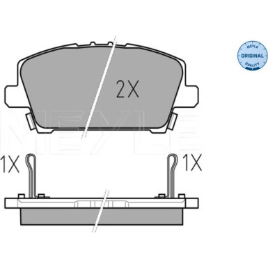 Meyle Bremsbelagsatz, Scheibenbremse MEYLE-ORIGINAL: True to OE 025 240 8717/W
