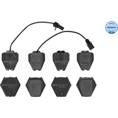 025 232 8017/W Bremsbelagsatz, Scheibenbremse MEYLE-ORIGINAL: True to OE.