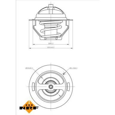 NRF | Thermostat, Kühlmittel | 725181