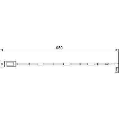 BOSCH | Warnkontakt, Bremsbelagverschleiß | 1 987 474 928