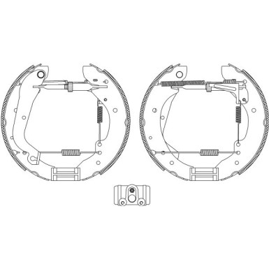 8DB 355 004-281 Bremsbackensatz Shoe Kit Pro