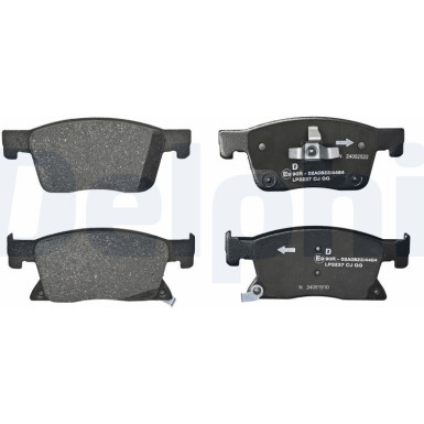 Delphi | Bremsbelagsatz, Scheibenbremse | LP3237