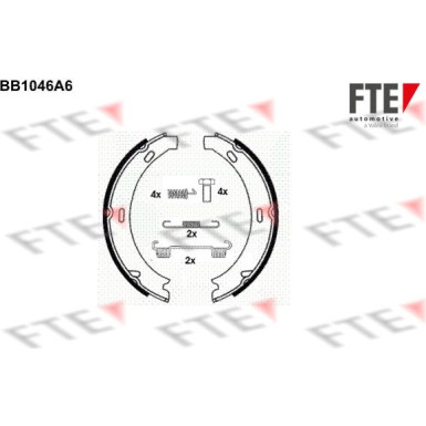 9100007 Bremsbackensatz, Feststellbremse