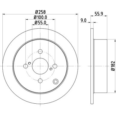 Hella Pagid | Bremsscheibe | 8DD 355 110-471