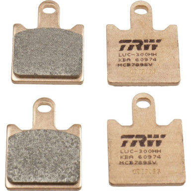 TRW | Bremsbelagsatz, Scheibenbremse | MCB789SV