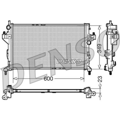 Denso | Kühler, Motorkühlung | DRM20045
