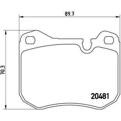 Brembo | Bremsbelagsatz, Scheibenbremse | P 65 002