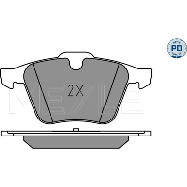 Meyle Bremsbelagsatz, Scheibenbremse MEYLE-PD: Advanced performance and design 025 240 7920/PD