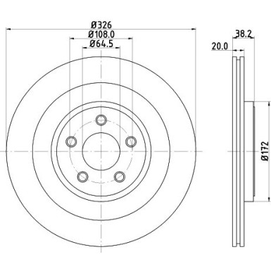 Hella | Bremsscheibe | 8DD 355 115-581