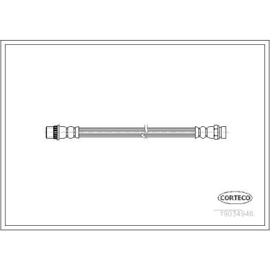 Corteco | Bremsschlauch | 19034946