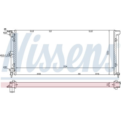 Nissens | Kühler, Motorkühlung | 651911