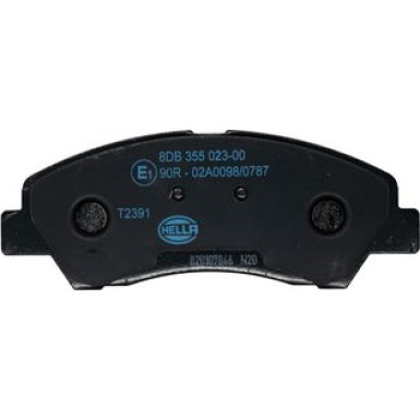 Hella | Bremsbelagsatz, Scheibenbremse | 8DB 355 023-001