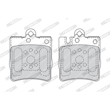 Ferodo | Bremsbelagsatz, Scheibenbremse | FDB1322