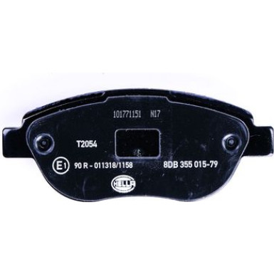 Hella | Bremsbelagsatz, Scheibenbremse | 8DB 355 015-791