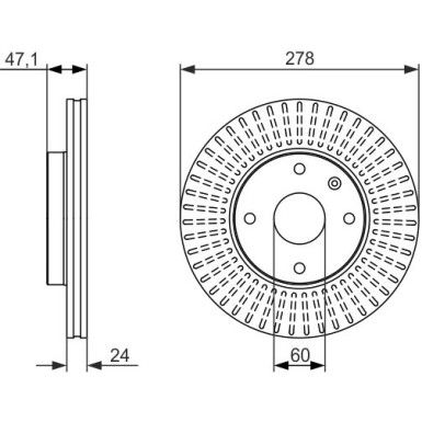 0 986 479 649 Bremsscheibe 0 986 479 649 Bremsscheibe