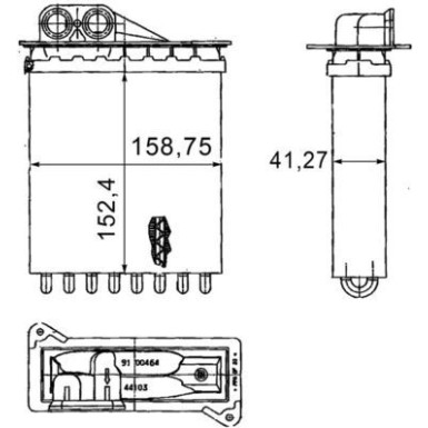 Mahle | Wärmetauscher, Innenraumheizung | AH 169 000P