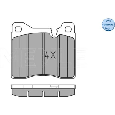 Meyle Bremsbelagsatz, Scheibenbremse MEYLE-ORIGINAL: True to OE 025 204 3715