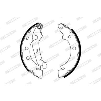 Ferodo | Bremsbackensatz | FSB583