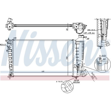 Nissens | Kühler, Motorkühlung | 61379