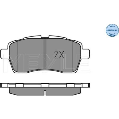 Meyle Bremsbelagsatz, Scheibenbremse MEYLE-ORIGINAL: True to OE 025 228 5015