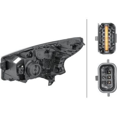 Hella | Hauptscheinwerfer | 1EE 011 565-161
