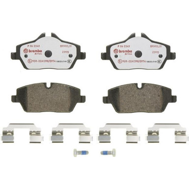 Brembo Bremsbelagsatz, Scheibenbremse XTRA LINE P 06 034X