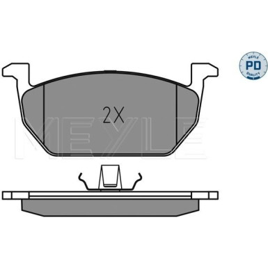025 220 3517/PD Bremsbelagsatz, Scheibenbremse MEYLE-PD: Advanced performance and design.