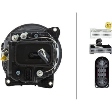 Hella 2 x HELLA Hauptscheinwerfer 1EX 014 543-071