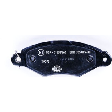 Hella | Bremsbelagsatz, Scheibenbremse | 8DB 355 019-301