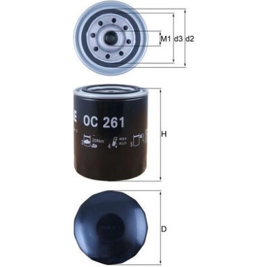OC 261 Ölfilter OC 261 Ölfilter