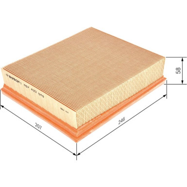 BOSCH 1 457 433 549 Luftfilter