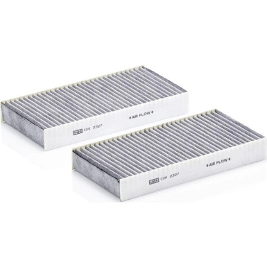 MANN-FILTER CUK 2327-2 Innenraumfilter, Aktivkohlefilter MANN-FILTER CUK 2327-2 Innenraumfilter, Aktivkohlefilter