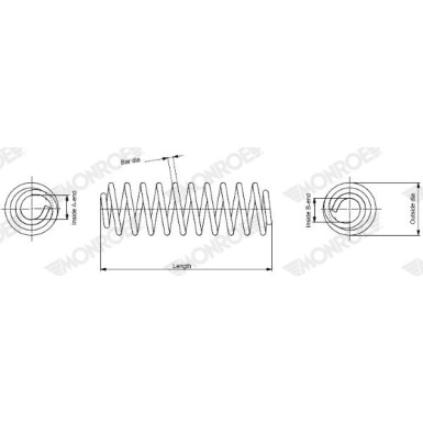 Monroe | Fahrwerksfeder | SP3291