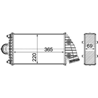 Mahle | Ladeluftkühler | CI 379 000P