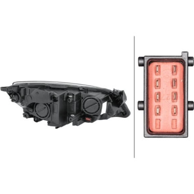 Hella 2 x HELLA Hauptscheinwerfer 1EG 010 011-371