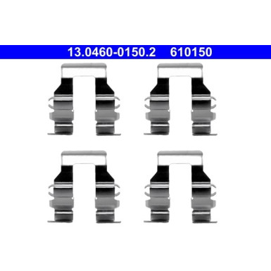 ATE | Zubehörsatz, Scheibenbremsbelag | 13.0460-0150.2