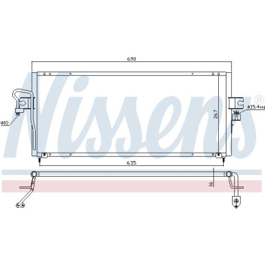 Nissens | Kondensator, Klimaanlage | 94494