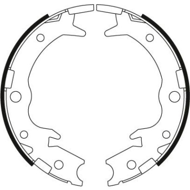 GS8697 Bremsbackensatz, Feststellbremse