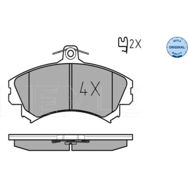 Meyle Bremsbelagsatz, Scheibenbremse MEYLE-ORIGINAL: True to OE 025 219 2015