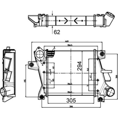 Mahle | Ladeluftkühler | CI 507 000S