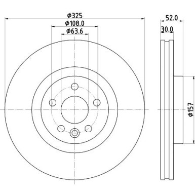 Hella | Bremsscheibe | 8DD 355 123-111