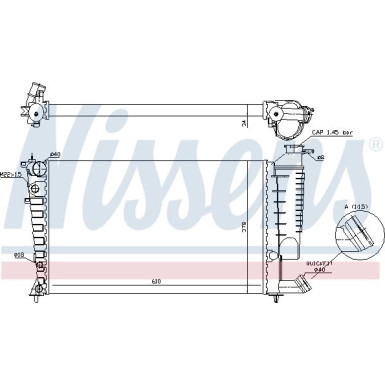 61317A Kühler, Motorkühlung ** FIRST FIT ** 61317A Kühler, Motorkühlung ** FIRST FIT **